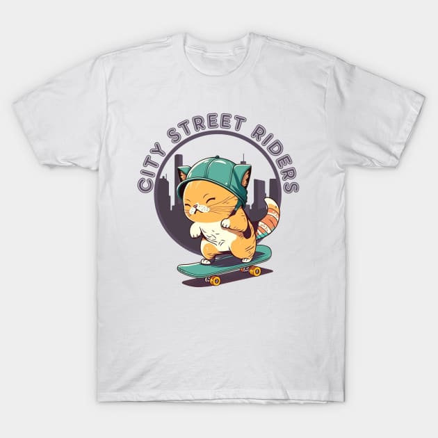 city street  riders T-Shirt by retrocolorz